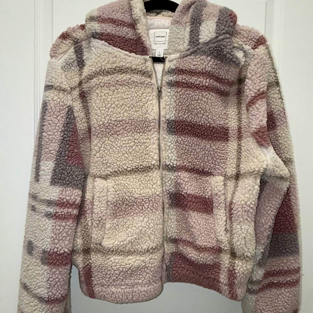 Reflex Soft Cream and Pink Teddy Jacket